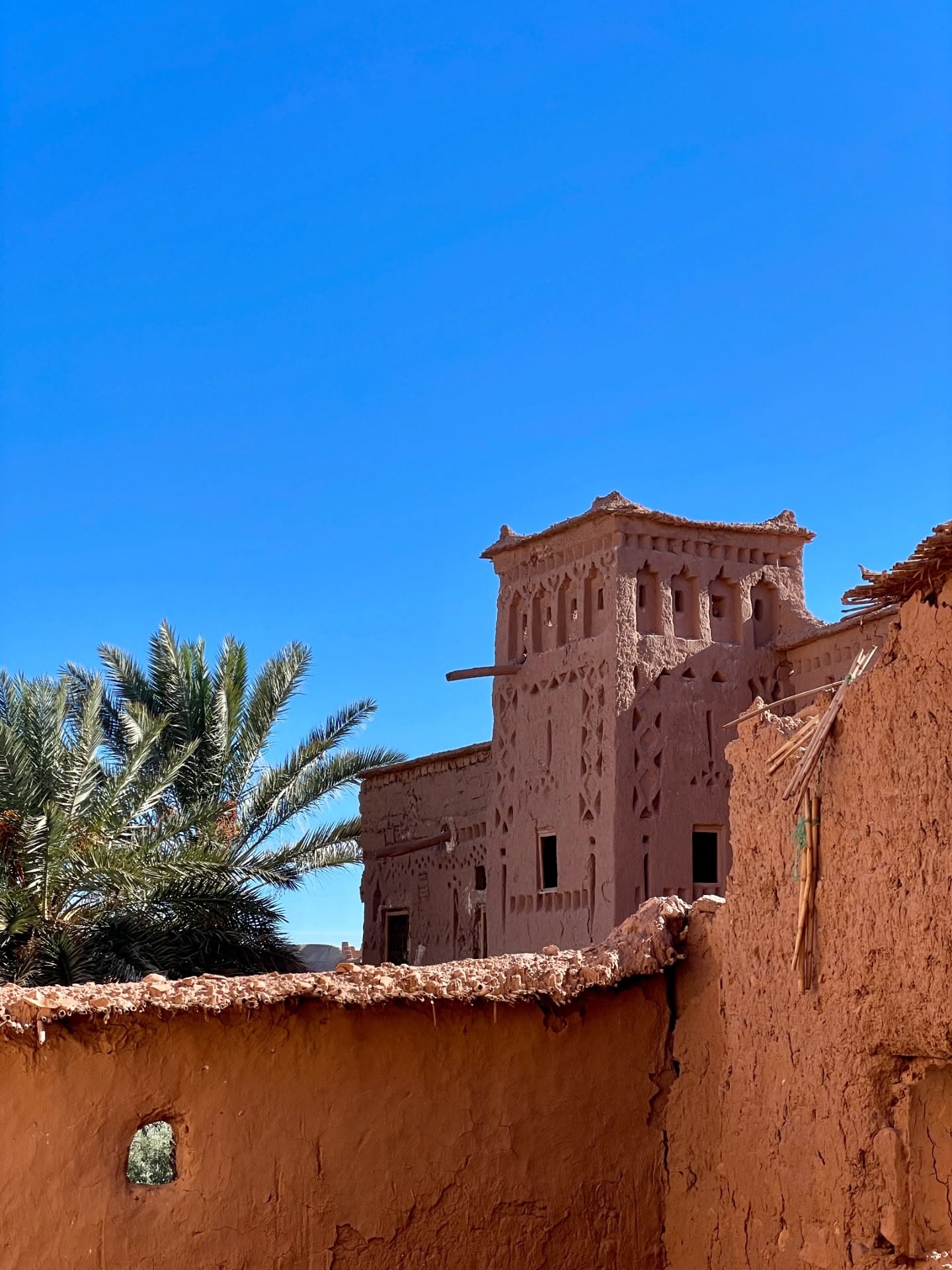 Private courtyards at Villa des orangers, Morocco
